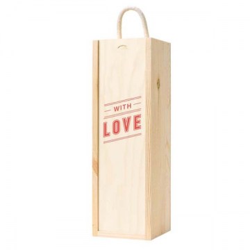 1 Bottle Wooden Box With Love